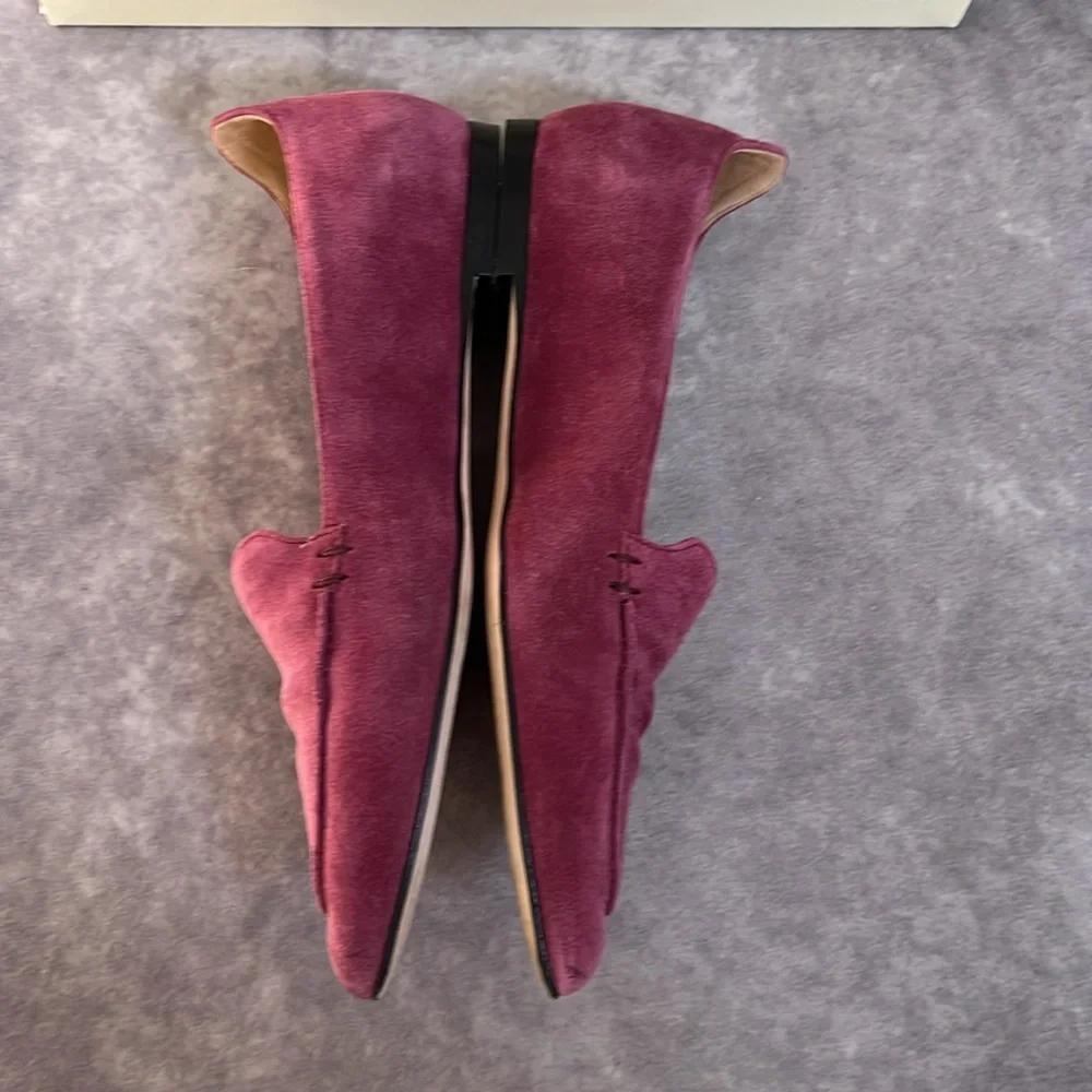 M.Gemi The Stellato Sacchetto -Suede Leather Flats in Chianti - Size 7.5 US - Picture 7 of 11